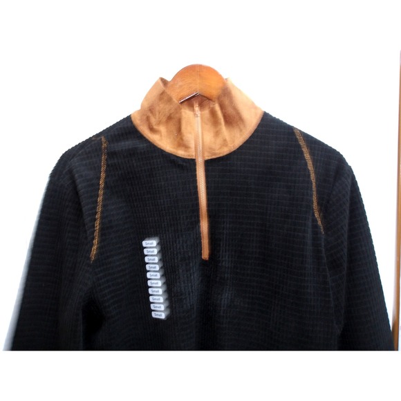 Mens Fleece Quarter Zip Pullover Shirt Casual Lightweight Small /‎ #9196 - Picture 6 of 6